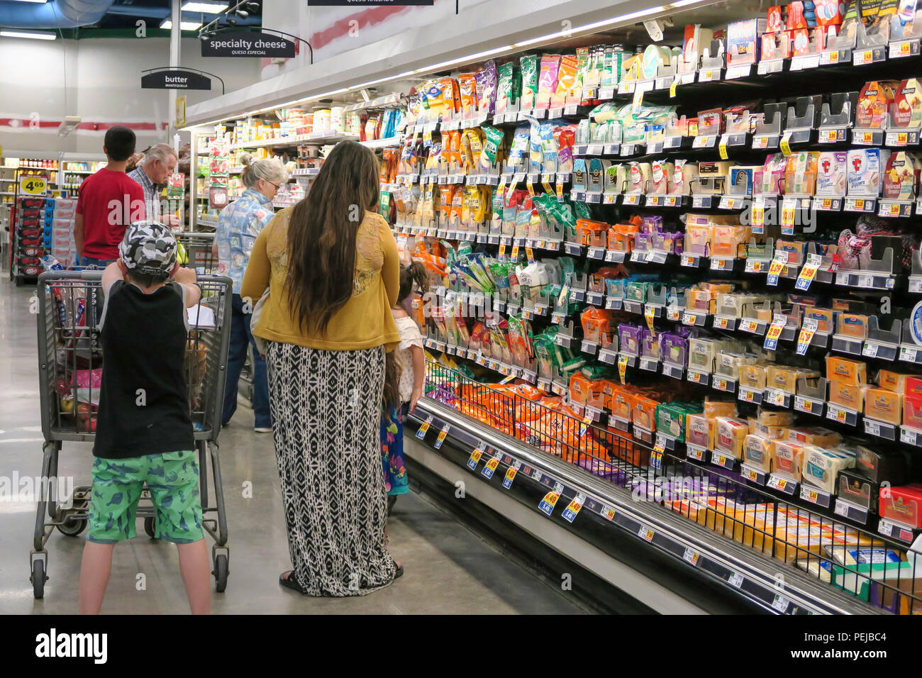 Smith's Food and Drug Store, now owned by Kroger Company, is a prominent regional Supermarket Chain, Great Falls, Montana, USA Stock Photo