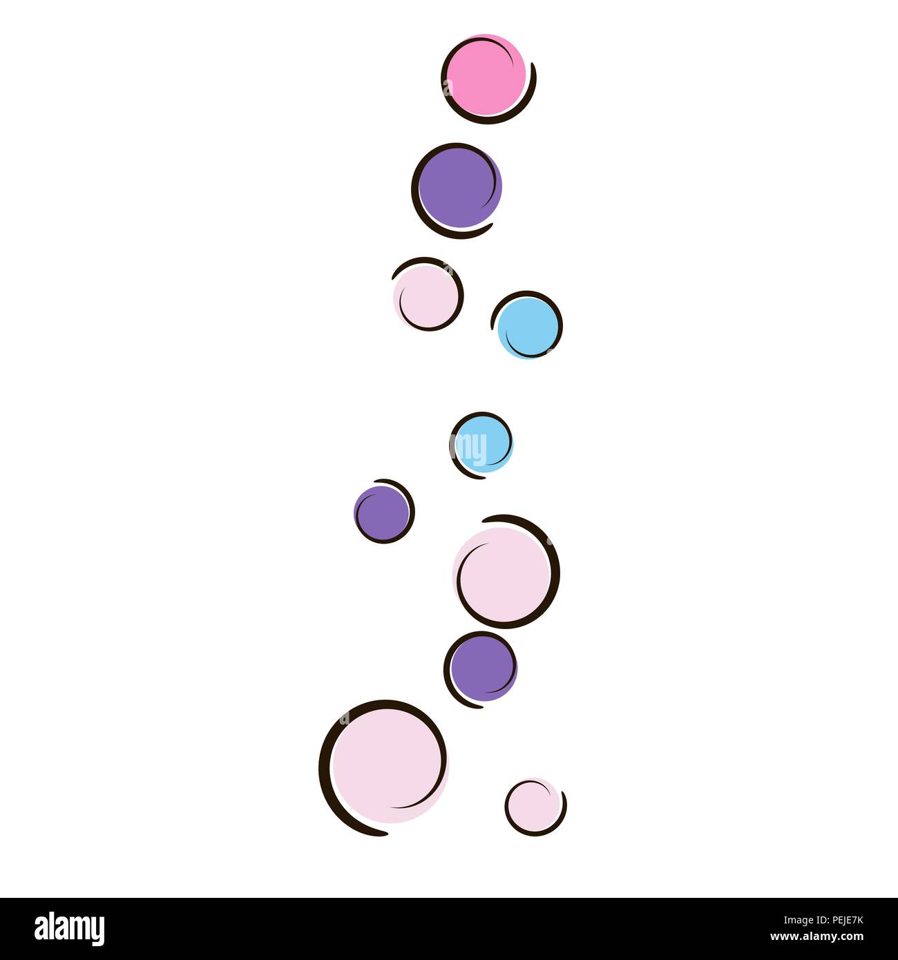 Confetti background with comic pop art polka dots. Stock Vector