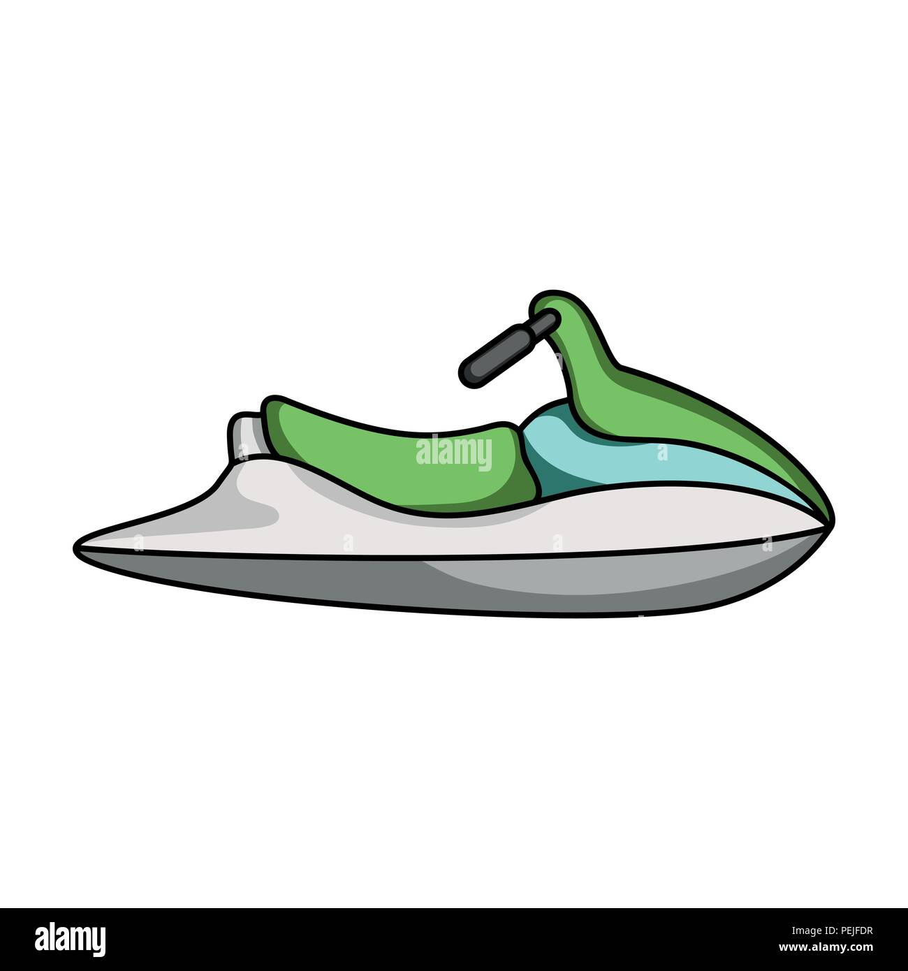 Water scooter for entertainment.Water transport for two people.Ship and ...