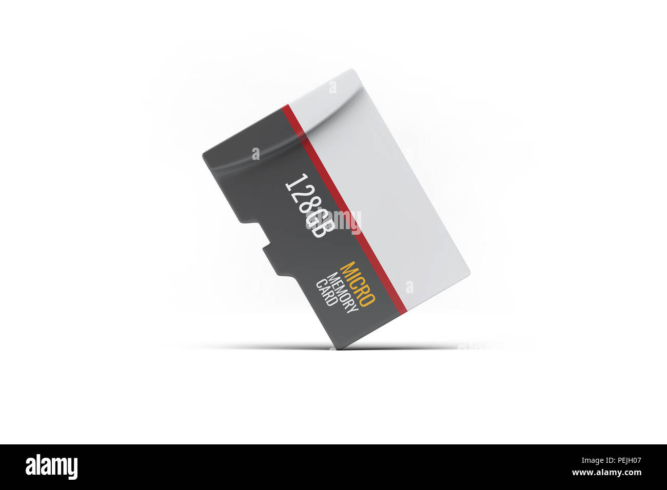 Hi quality realistic micro sd memory card on white background. Isolated