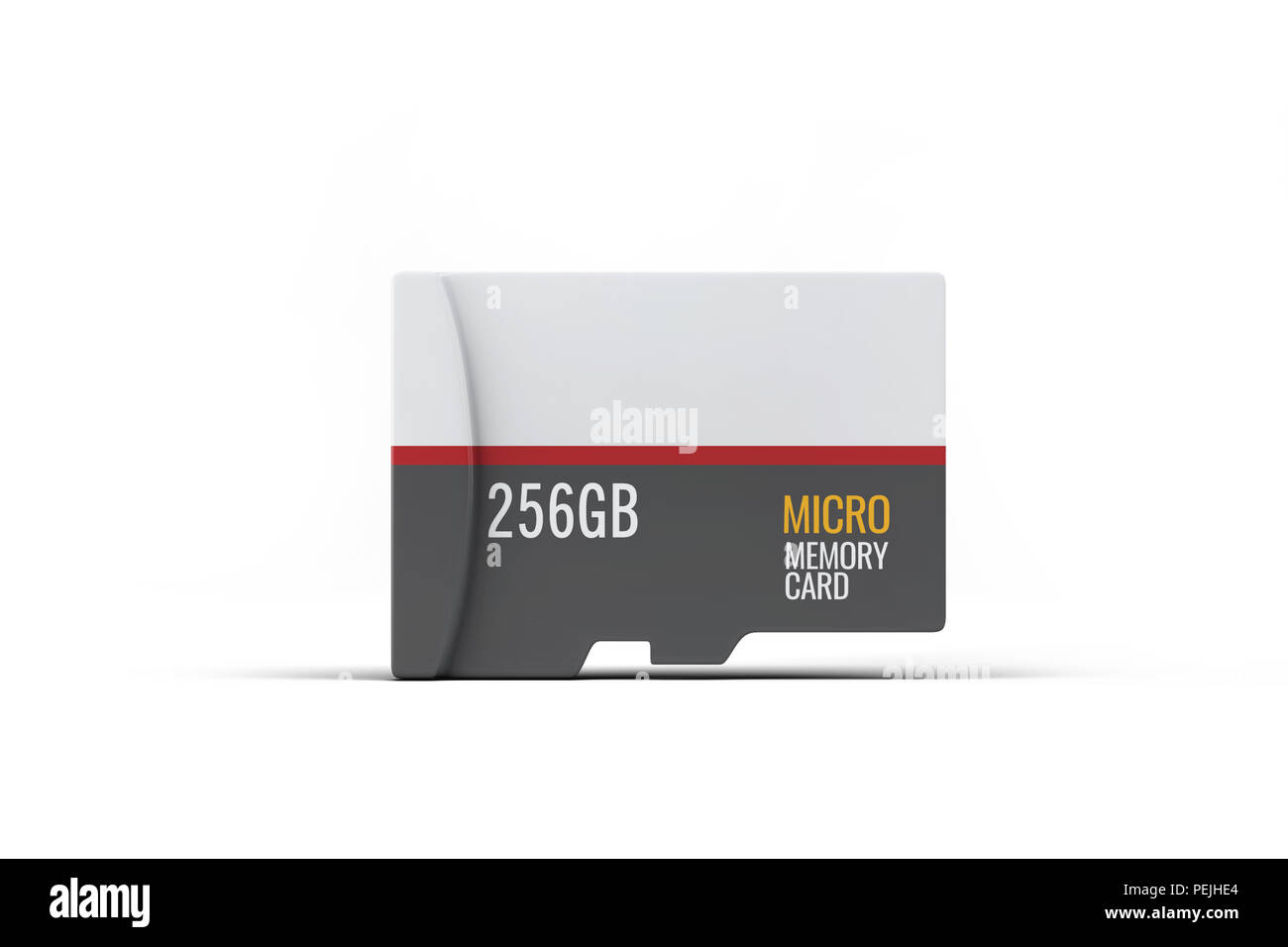 Hi quality realistic micro sd memory card on white background. Isolated