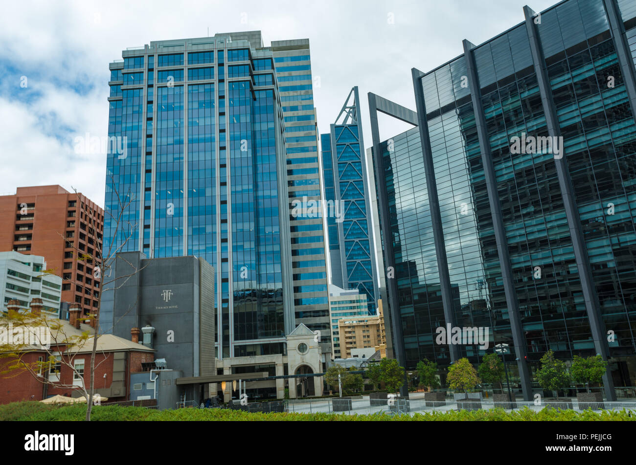 White Building Perth Buildings in Downtown Perth, Western Australia, Oceania Stock Photo - Alamy