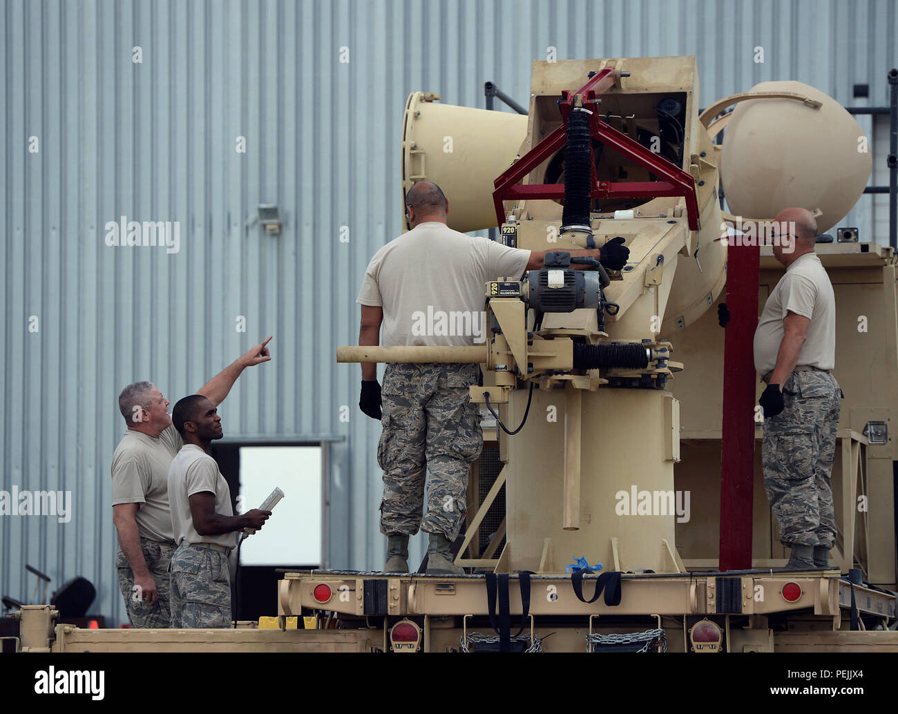 Maintainers with the 147th Maintenance Group, 147th Reconnaissance Wing