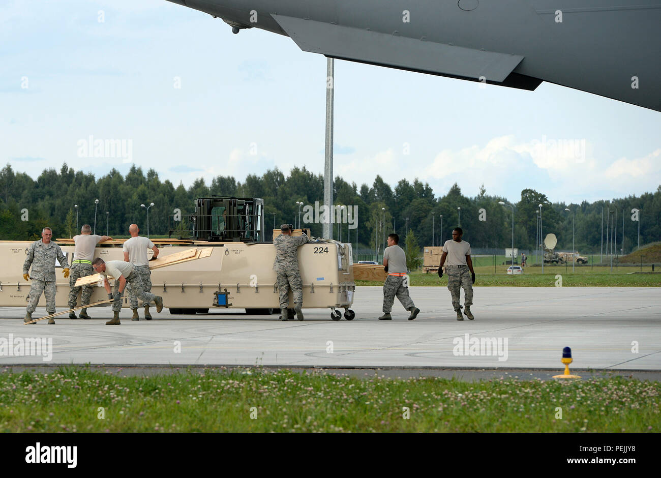 Members from the 147th Reconnaissance Wing, Texas Air National Guard
