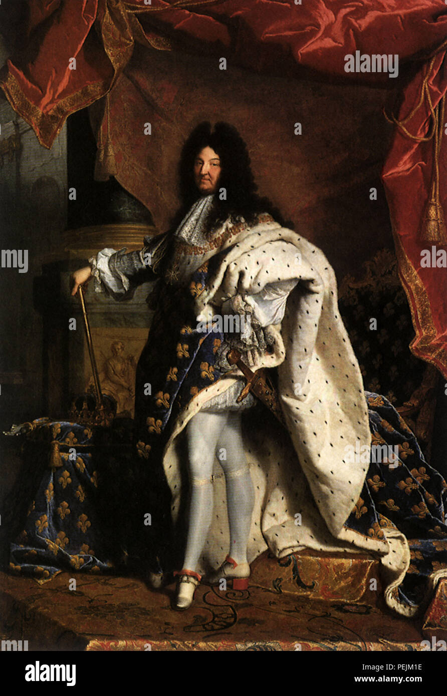 King Louis XIV 1701, Rigaud, Hyacinthe Stock Photo