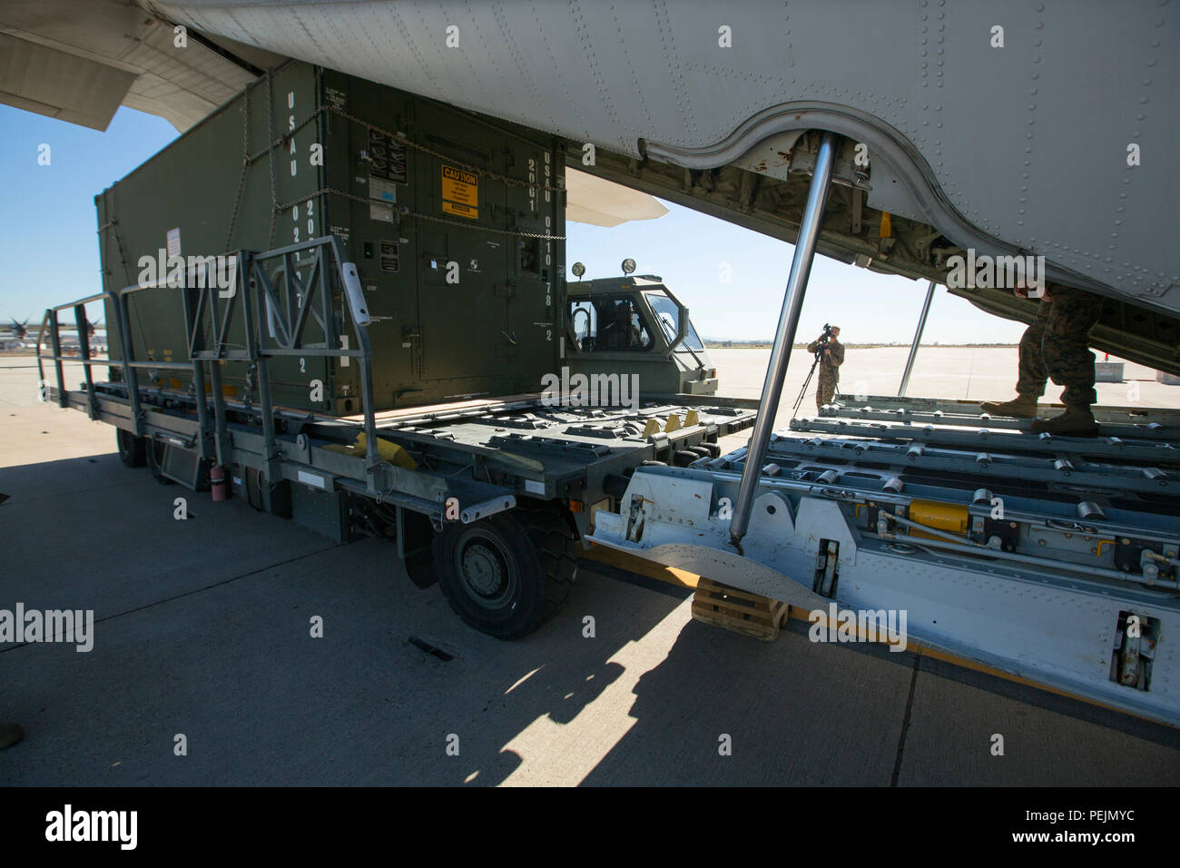 U.S. Marine Corps load masters with Marine Aerial Refueler Transport ...