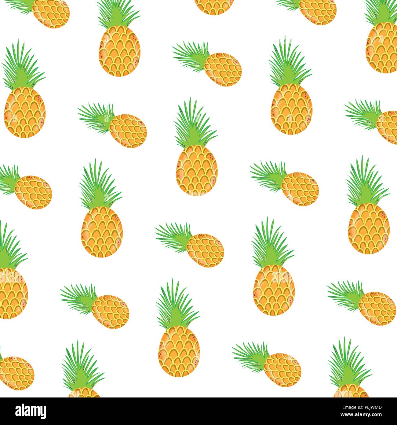 exotic pineapple tropical fruit background Stock Vector Image & Art - Alamy