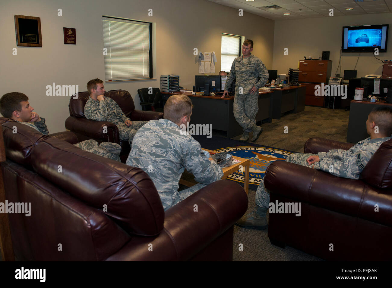 U.S. Air Force Staff Sgt. Kegan Davis, 23rd Civil Engineer Squadron airman dormitory leader