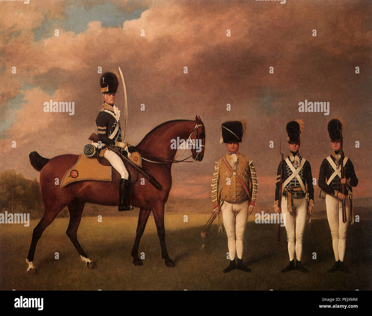 10th Light Dragoons 1793, Stubbs, George Stock Photo