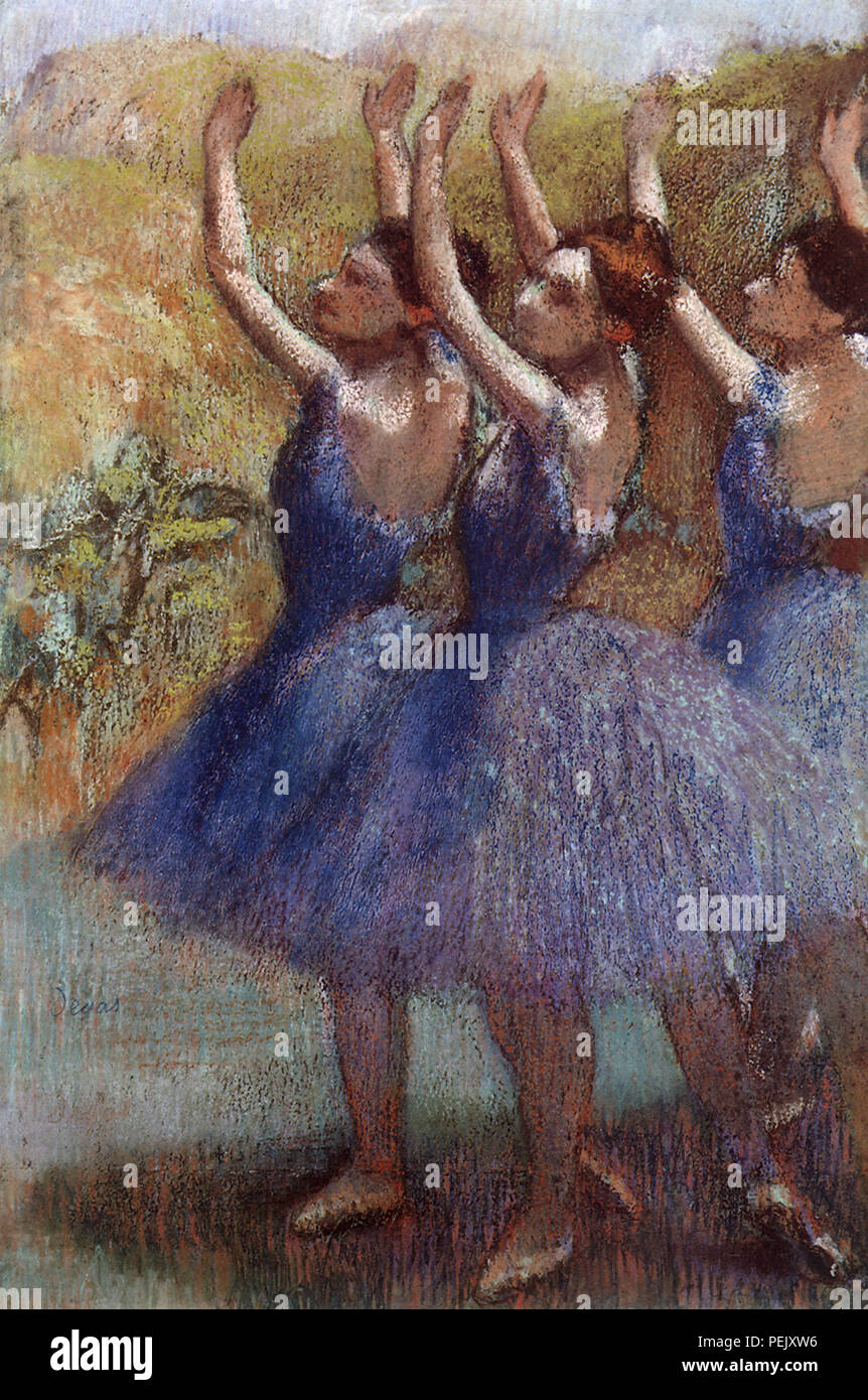 Ballerinas Onstage, Degas, Edgar Stock Photo