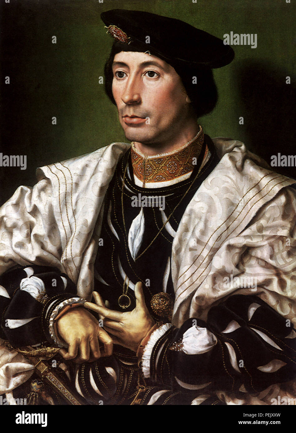 Nobleman, Gossaert, Jan Stock Photo