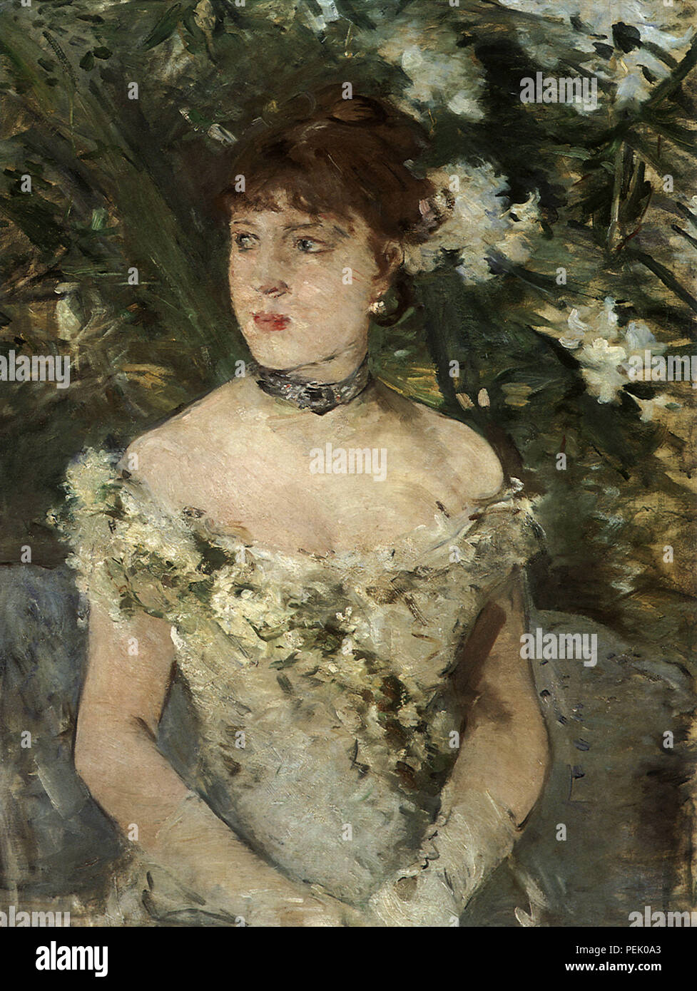 Young Woman Dressed for the Ball, Morisot, Berthe Stock Photo