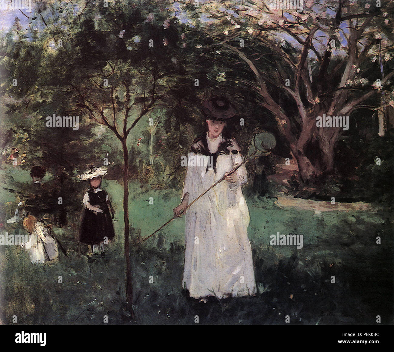 Chasing Butterflies, Morisot, Berthe Stock Photo