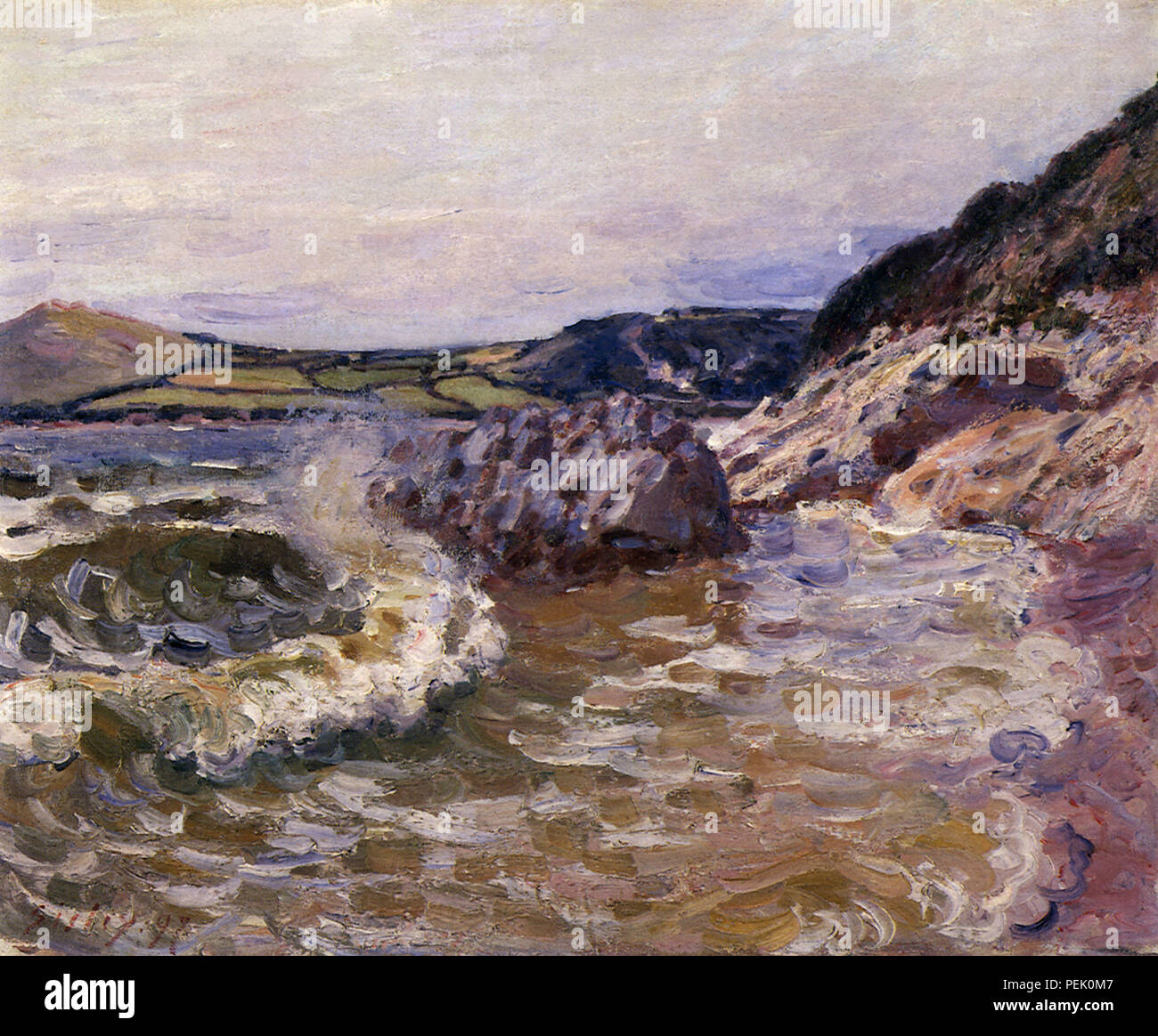 Lady's Cove, West Side, Wales, Sisley, Alfred Stock Photo