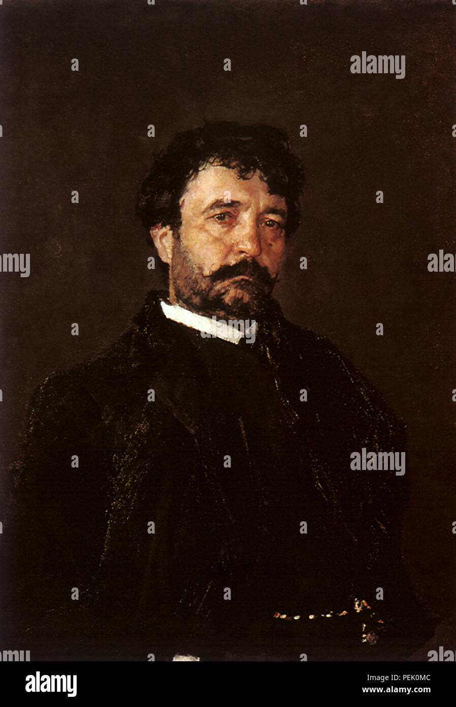 Portrait of Singer, Serov, Valentin Alexandrovitch Stock Photo