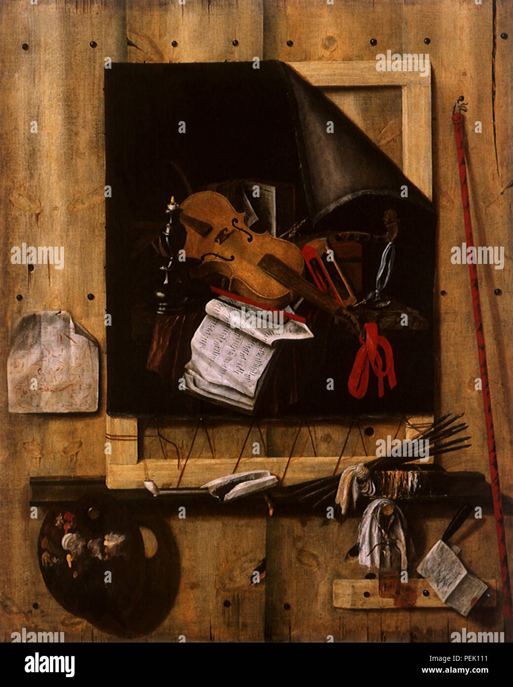 Arts Still Life, Gijsbrechts, Cornelis Norbertu Stock Photo Alamy