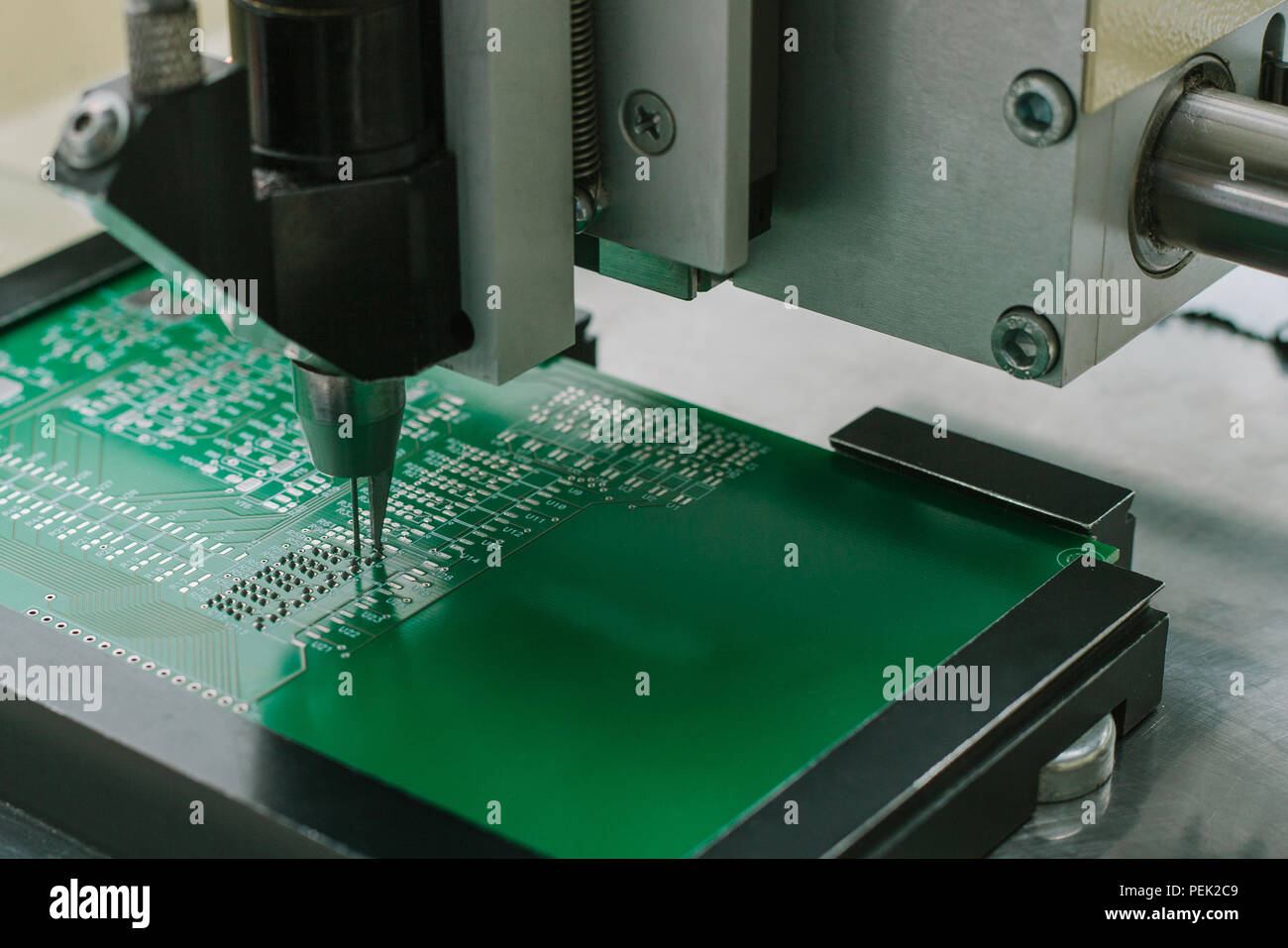 Industrial production of circuit microcircuits. Manufacture of computer ...