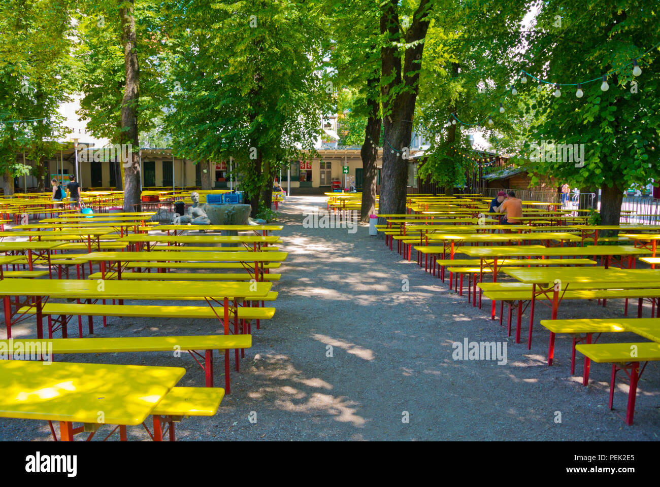 Prater Garten Beer Garden Prenzlauer Berg Berlin Germany Stock 