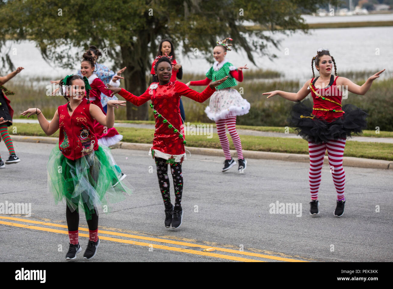 Beaufort Christmas Parade 2019 Dancers perform during the Beaufort Christmas Parade Dec. 6 Beaufort Christmas Parade 2019 Dancers perform during the Beaufort Christmas Parade Dec. 6