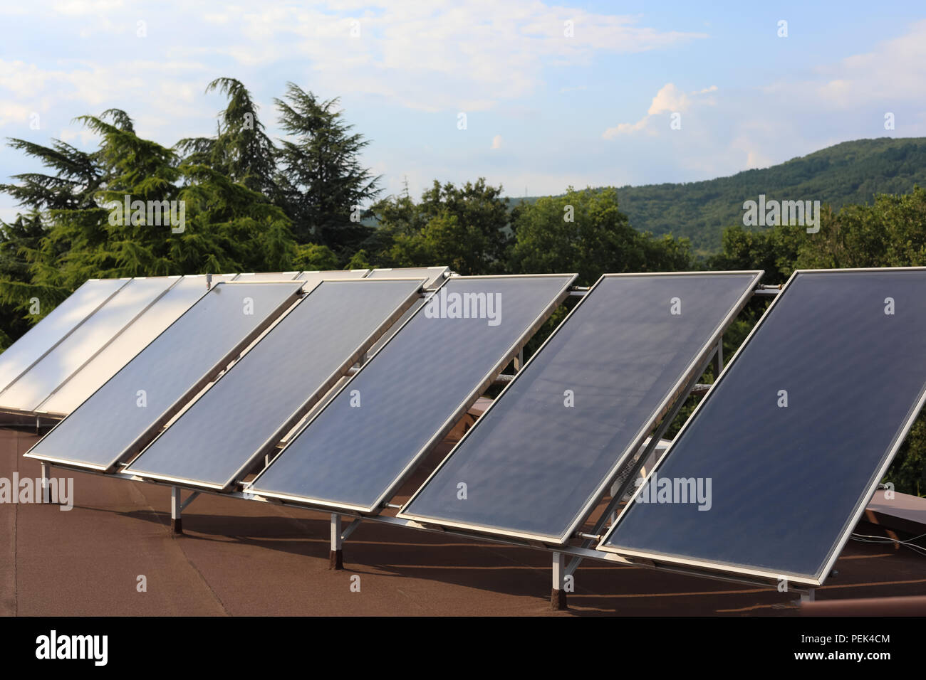 Solar panels installed on roof hi-res stock photography and images - Alamy
