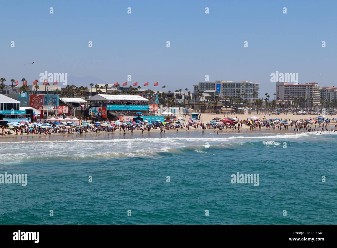 us open of surfing 2018 Stock Photo