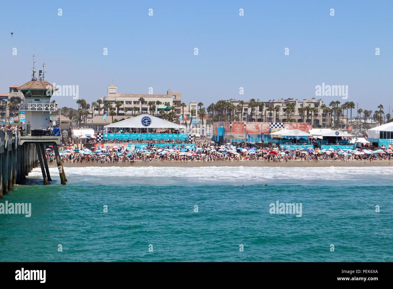 us open of surfing 2018 Stock Photo