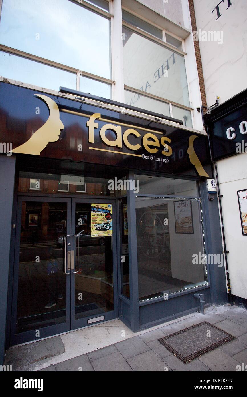Bedford faces bar Stock Photo Alamy