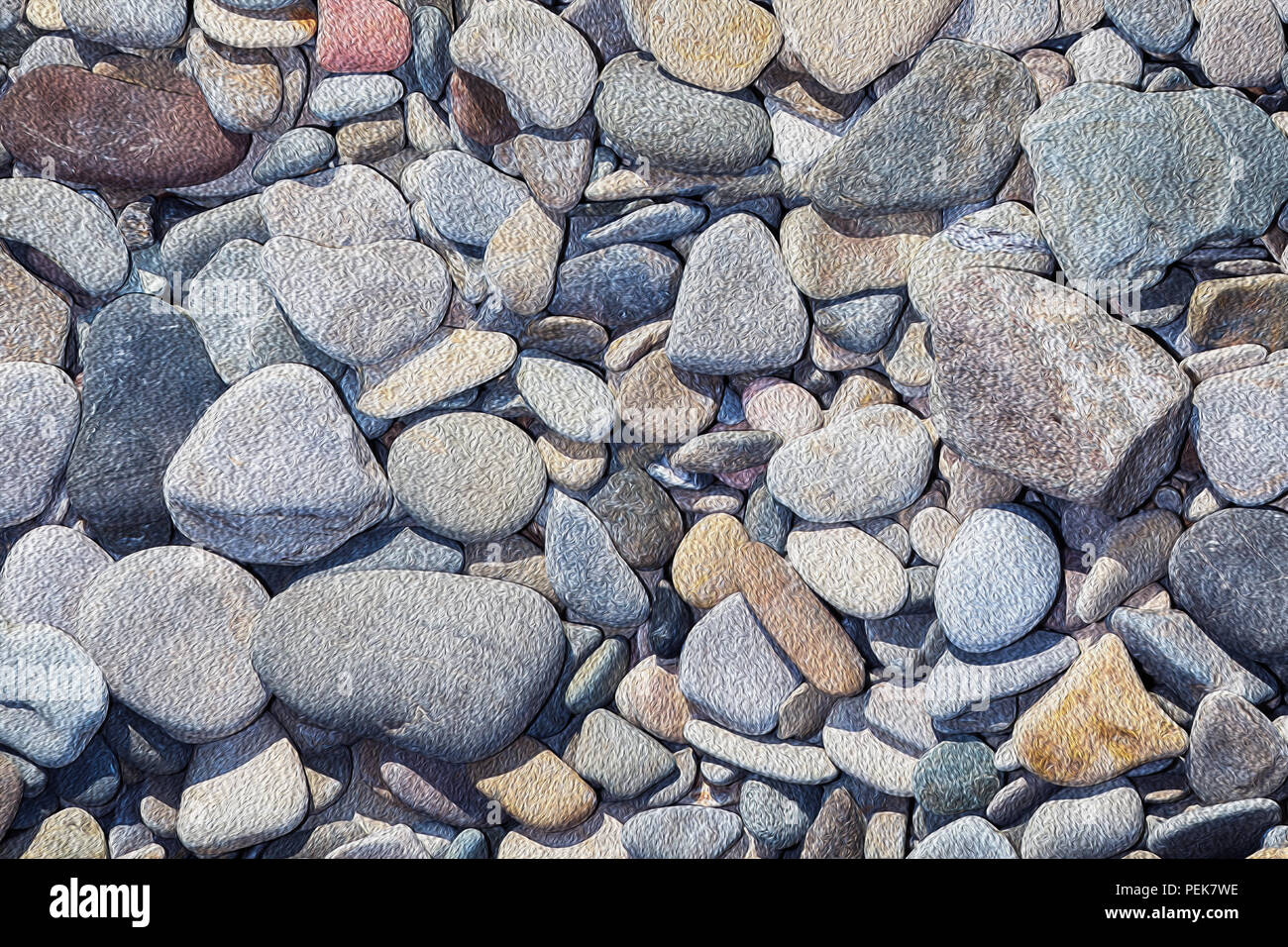 Naturally polished rock pebbles background. Sea stone wallpaper Stock Photo  - Alamy