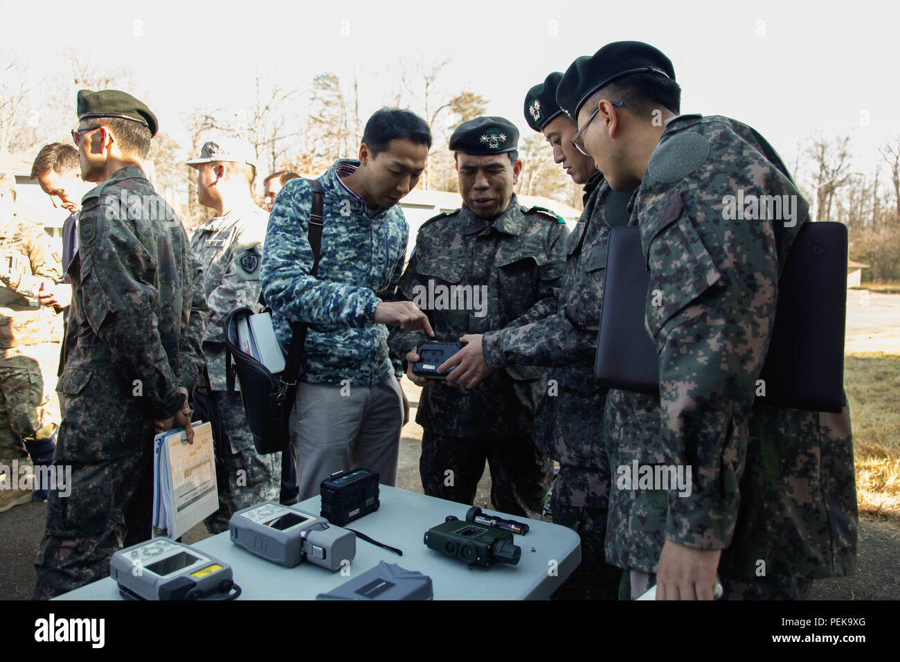 South Korean Soldiers visit the 20th CBRNE (Chemical, Biological