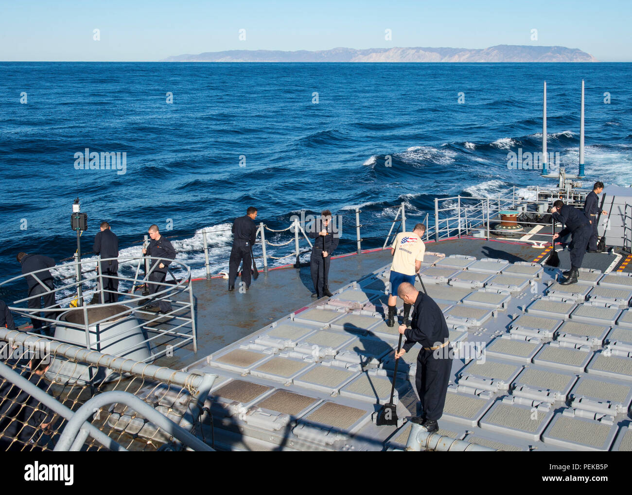 151215-N-GW139-001 PACIFIC OCEAN (Dec. 15, 2015) - Sailors