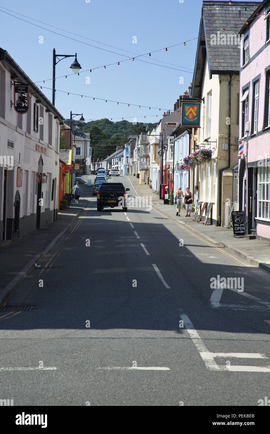 Beaumaris town centre Stock Photo Alamy