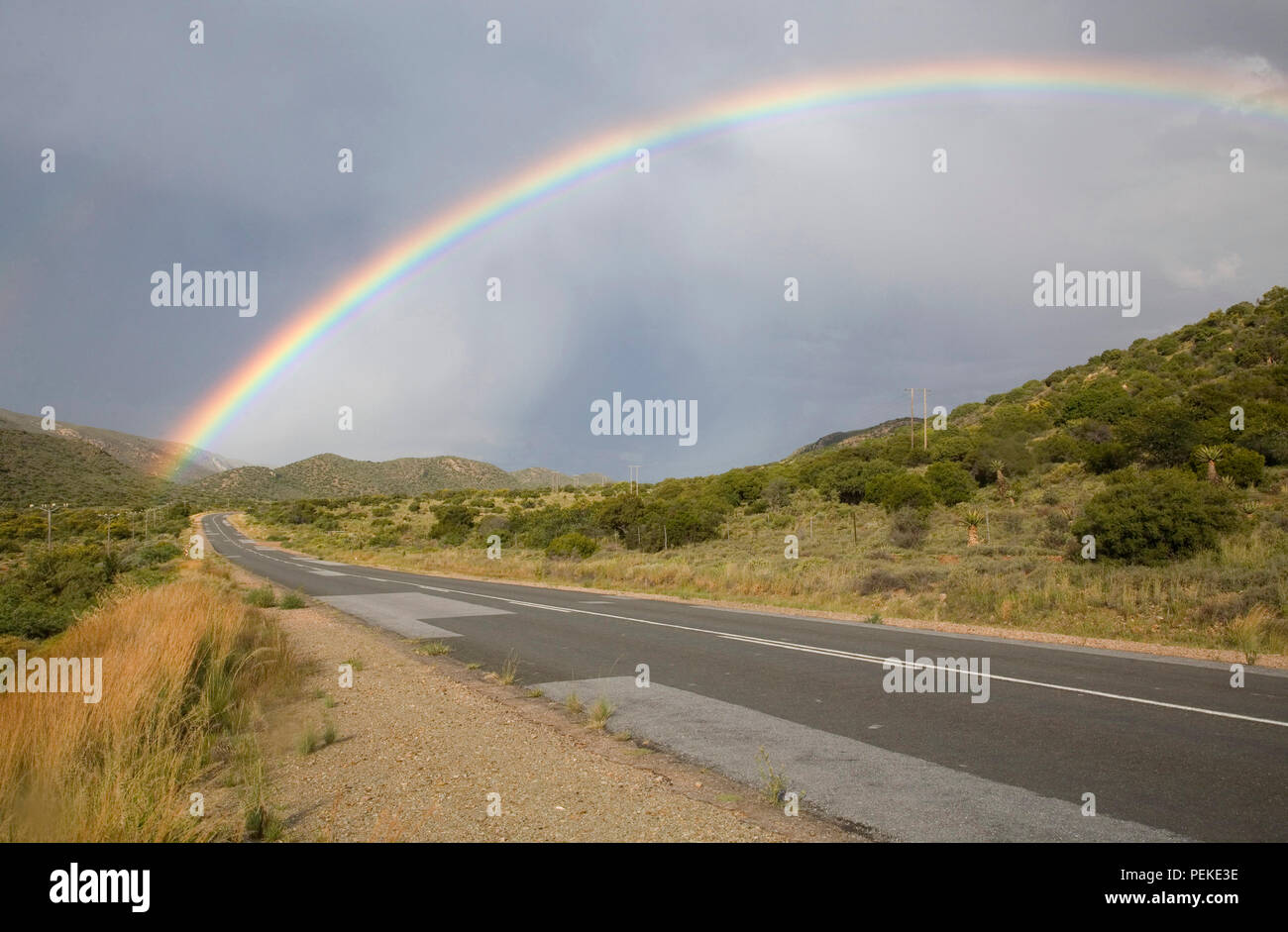 Rainbow after the storm Stock Photo - Alamy