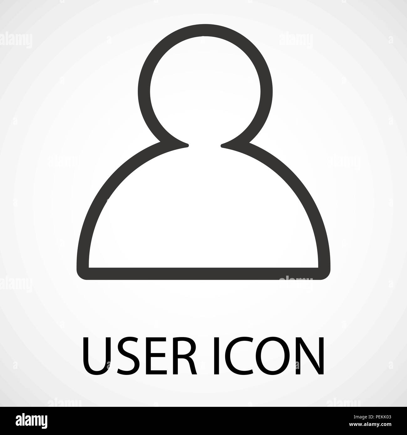 Simple profile vector vectors hi-res stock photography and images - Alamy