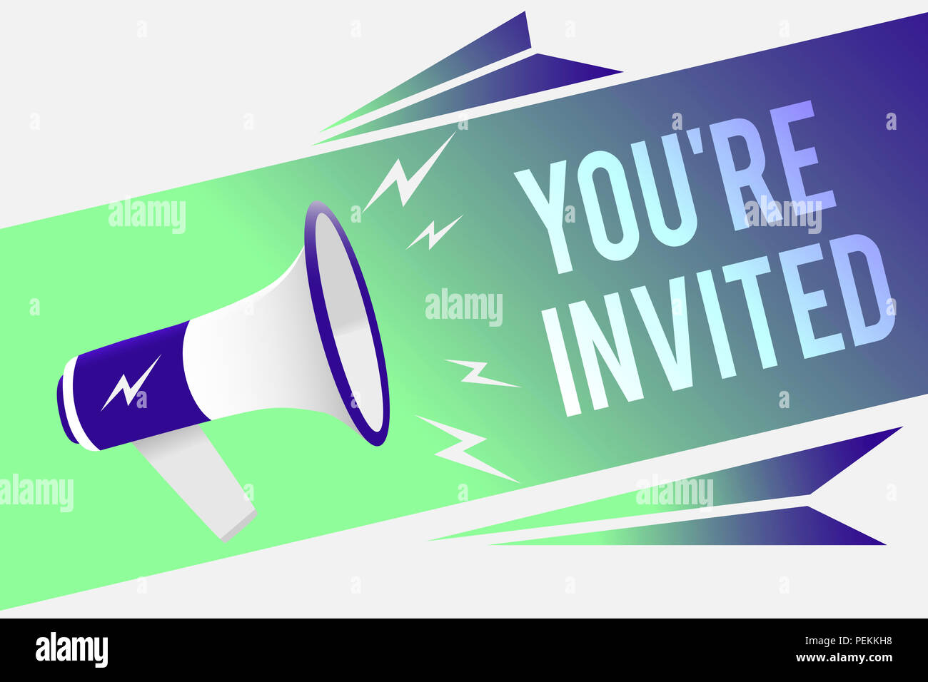 Word writing text You re are Invited. Business concept for Please join ...