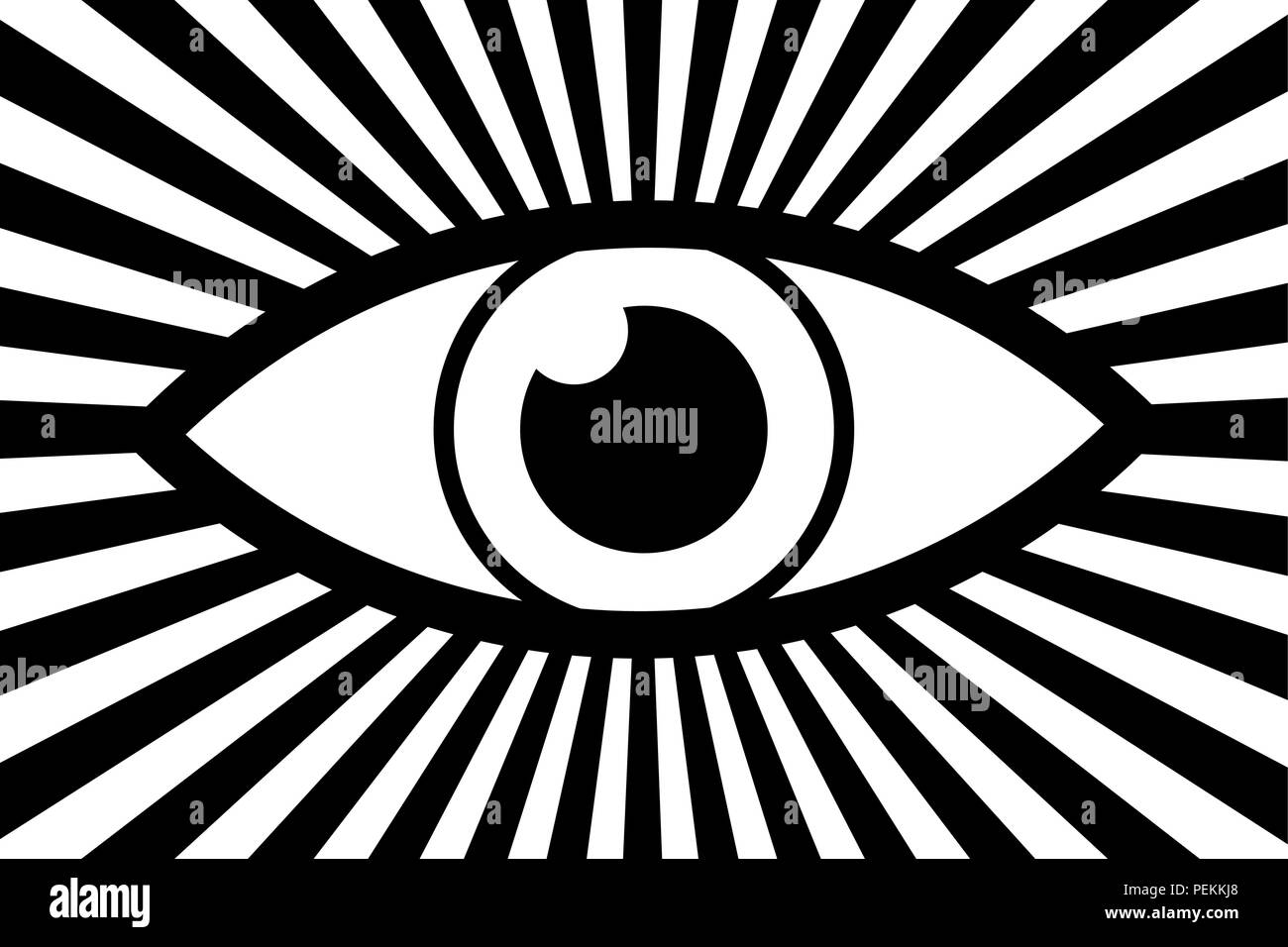 Eye abstract background - black and white vector pattern Stock Vector ...