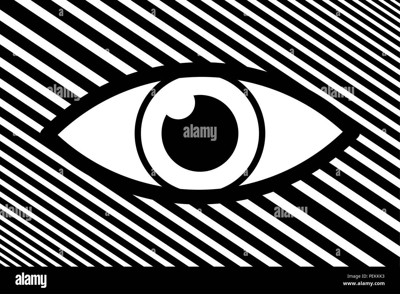 Eye abstract background - black and white vector pattern Stock Vector ...