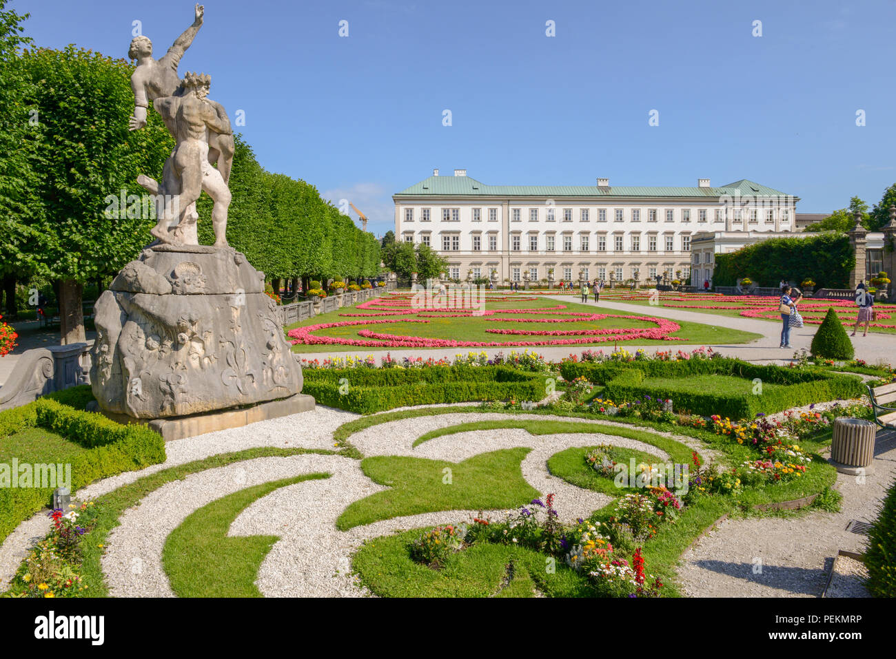 Salzburg, Austria - 27 June 2018: Beautiful flowers bloom at the