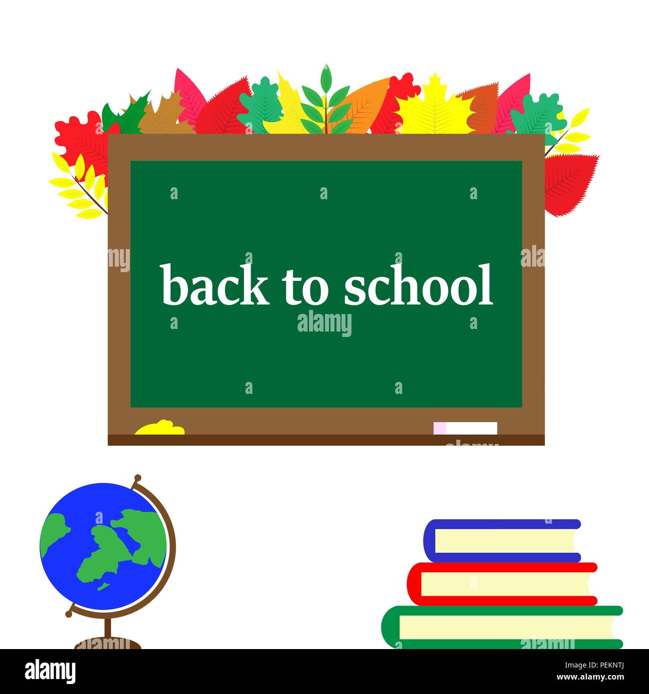 back to school postcard Stock Vector Image & Art Alamy