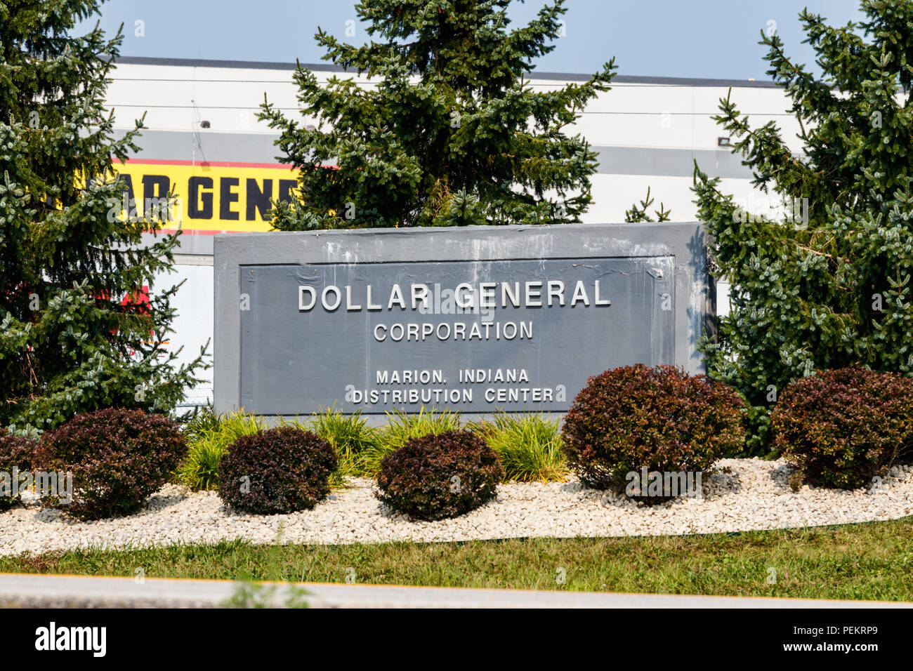 Muncie Circa August 2018 Dollar General Distribution Center. Dollar