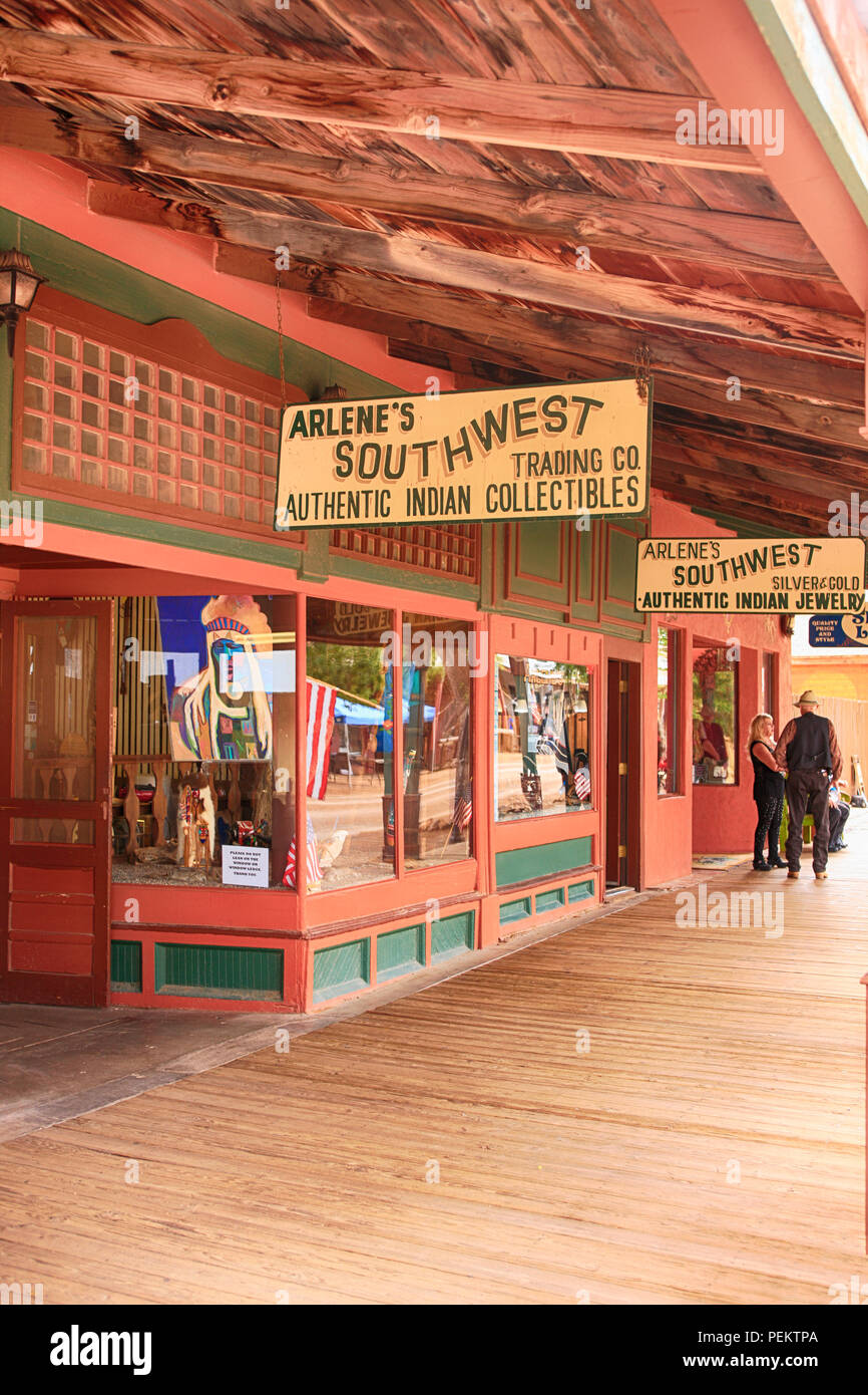 Arlene's Southwest trading company on E Allen St in historic Tombstone, Arizona Stock Photo