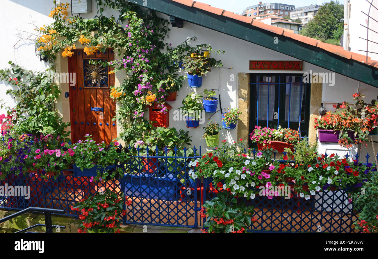 Cottage at Algorta, Getxo, Bilbao, Spain Stock Photo