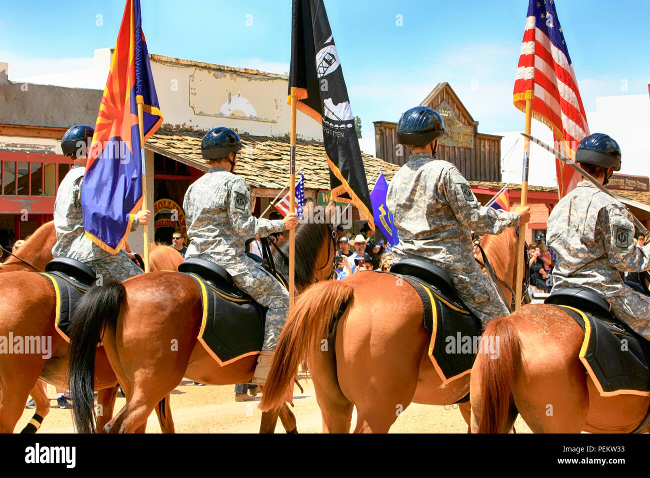 The Tombstone JTOTC Yellow Jacket Battalion ride in the annual Doc