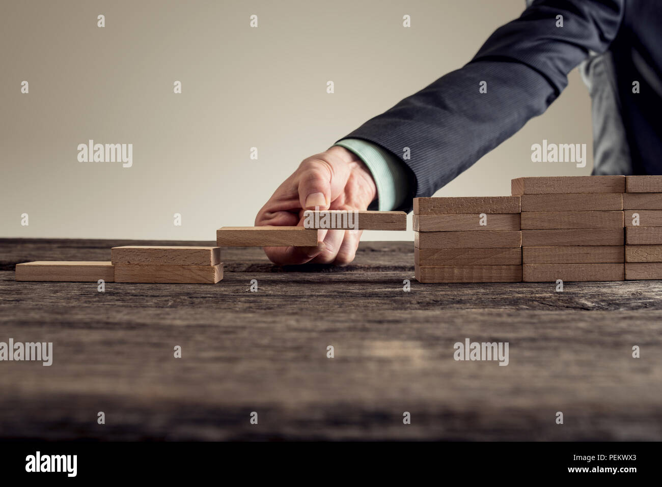 Building blocks metaphor for business hi-res stock photography and ...