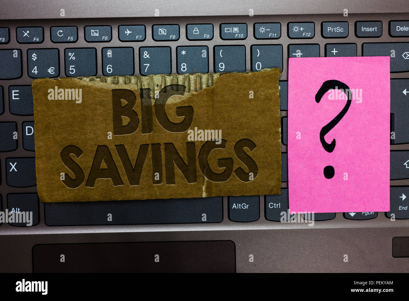 Word writing text Big Savings. Business concept for income not spent or ...