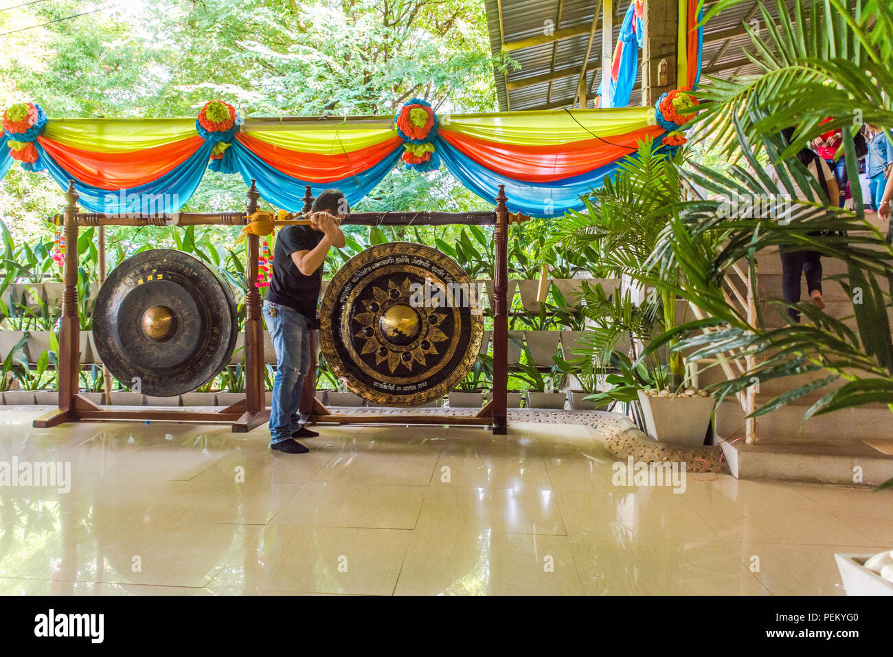 Temple in Ubon Ratchathani province, Northeast (Isan) Region, Thailand Stock Photo