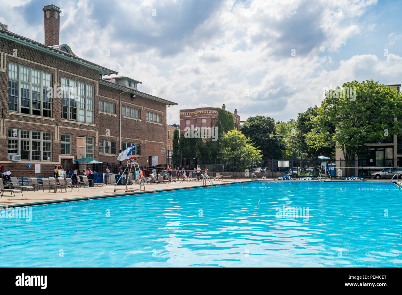 Swimming pool at Holstein Park Stock Photo Alamy