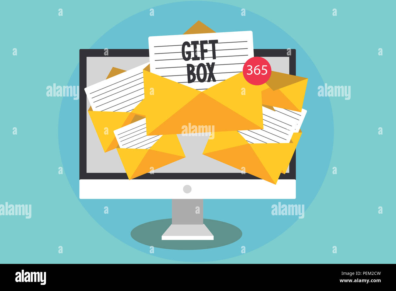 Handwriting text Gift Box. Concept meaning A small cointainer with