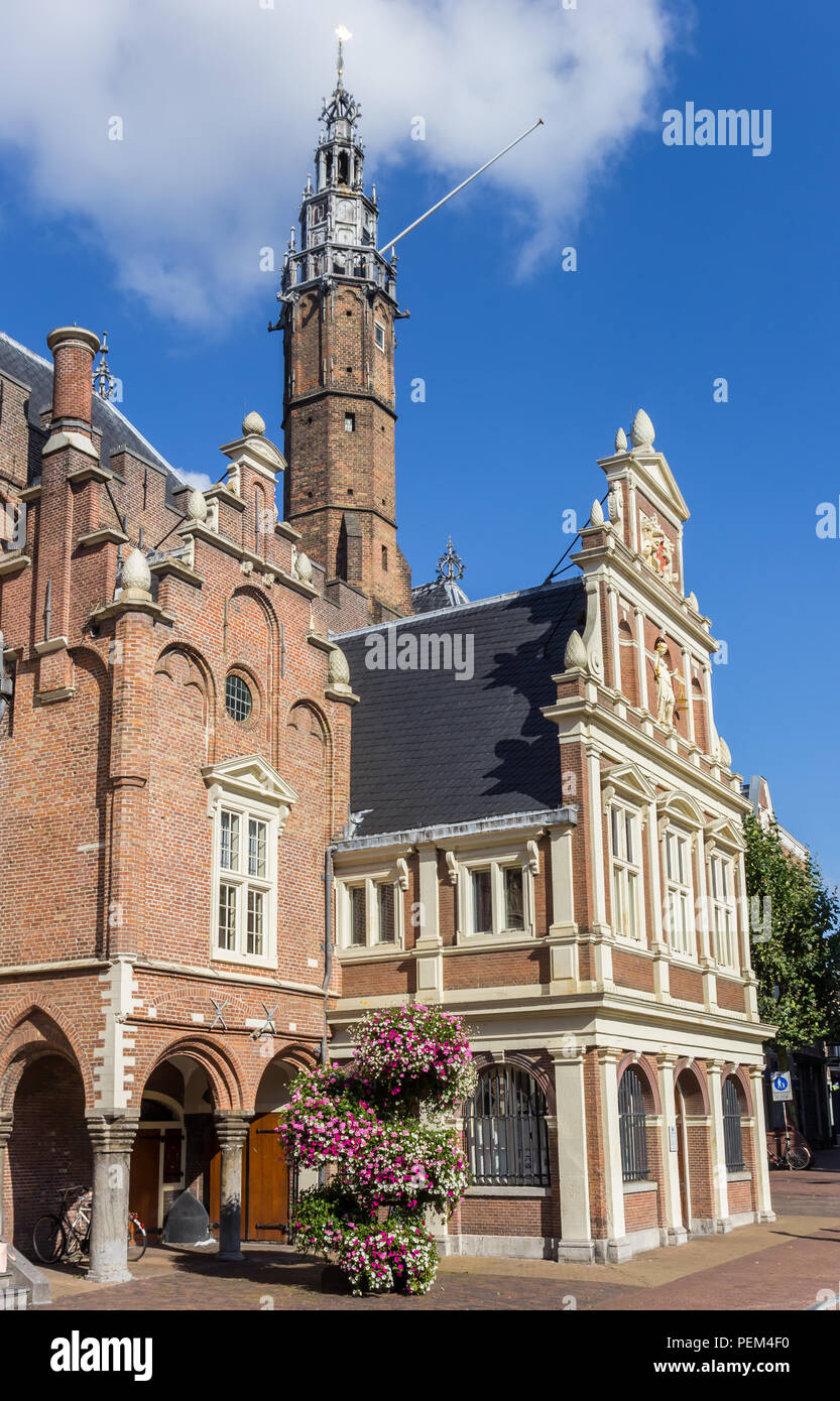 Historic town hall in the center of Haarlem, Netherlands Stock Photo