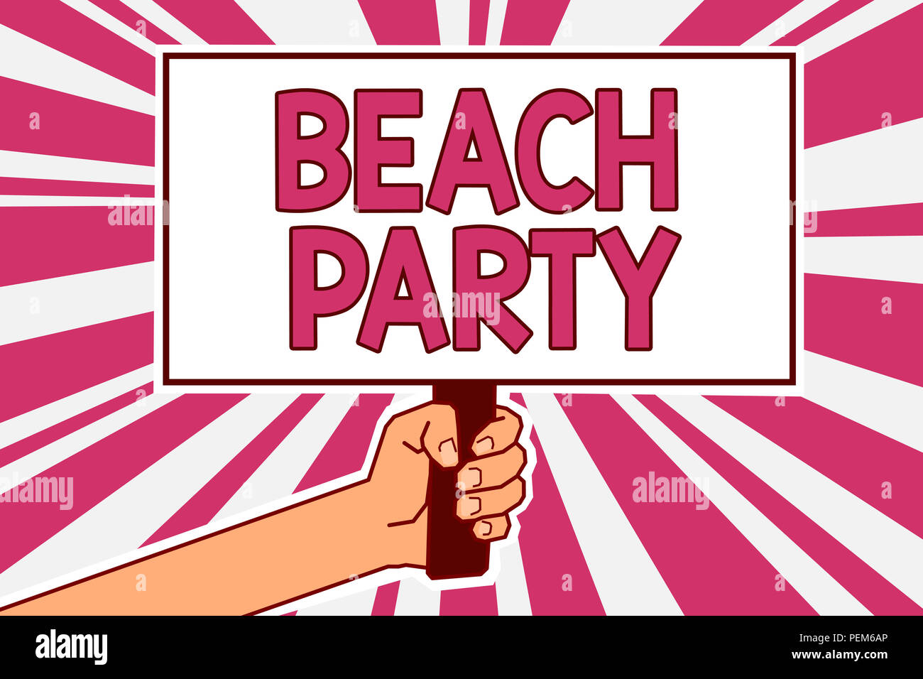 Word writing text Beach Party. Business concept for small or big ...