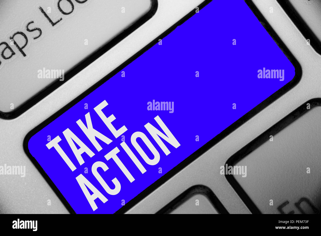 Writing note showing Take Action. Business photo showcasing advices ...